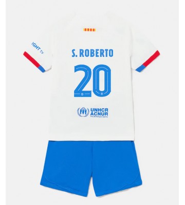 Barcelona Sergi Roberto #20 Replica Away Stadium Kit for Kids 2023-24 Short Sleeve (+ pants)